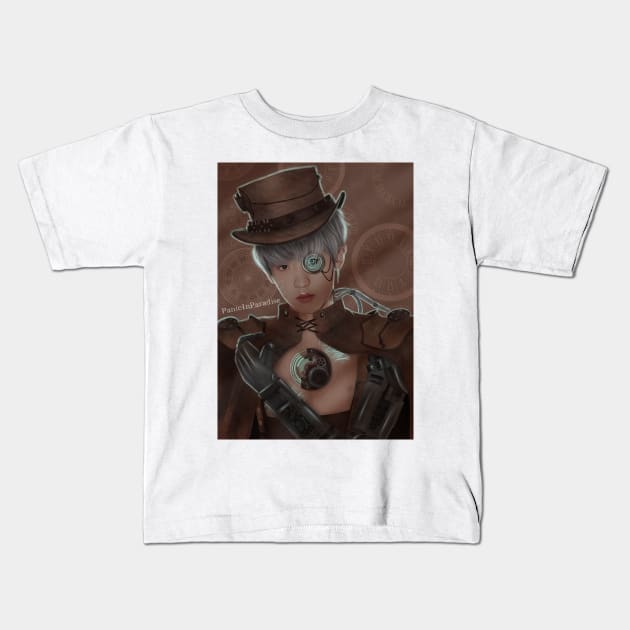 Cyber x Steam ! Punk Kids T-Shirt by PanicInParadise